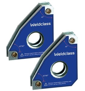 pair of welding magnet weldcass 2x bue Ones THE METAL WAREHOUSE